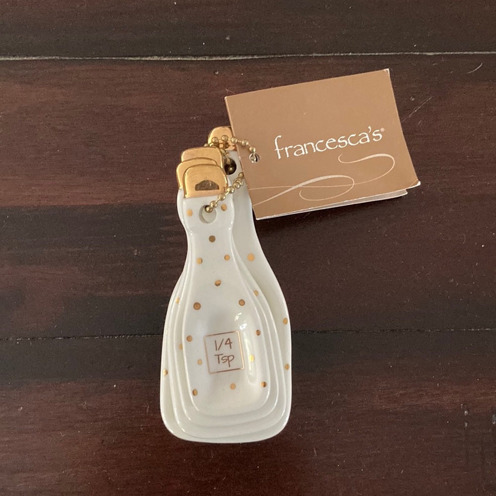 Francesca’s “Champagne” Ceramic Measuring Spoons